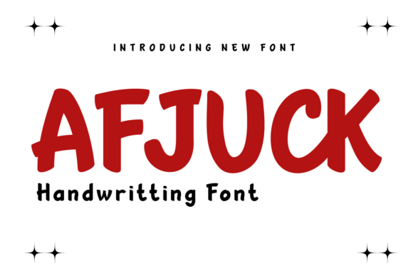 Afjuck Font: A Handwritten Typeface for Editorial Design