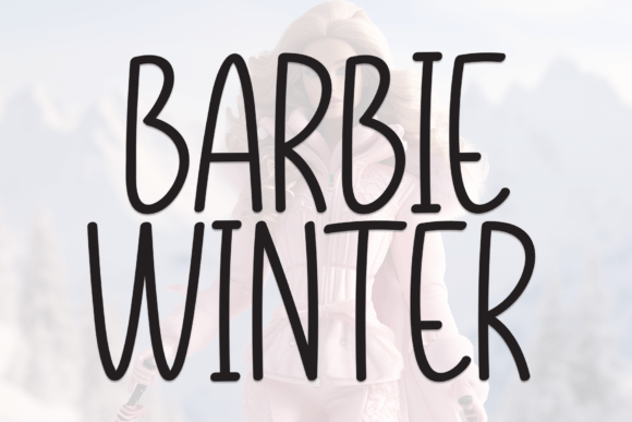 Barbie Winter Font: A Sweet Touch for Promotional Design