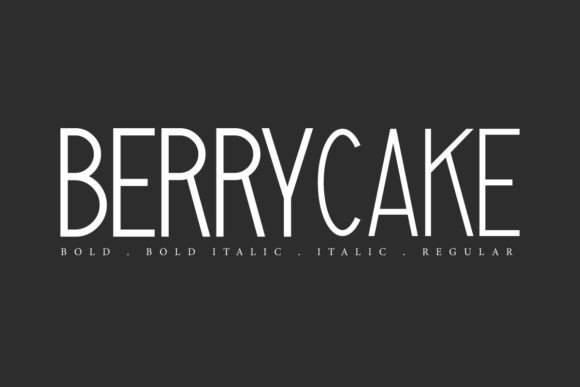 Berrycake Font for a Polished Bakery Brand