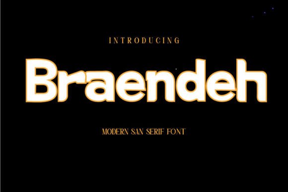 Braendeh Font: A Modern Sans Serif for Creative Projects