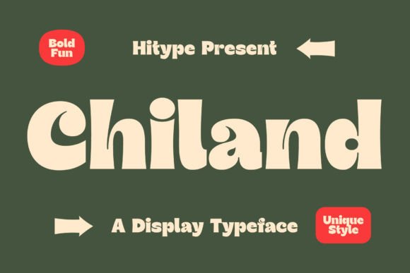 Chiland: A Bold Display Font for Creative Publishing