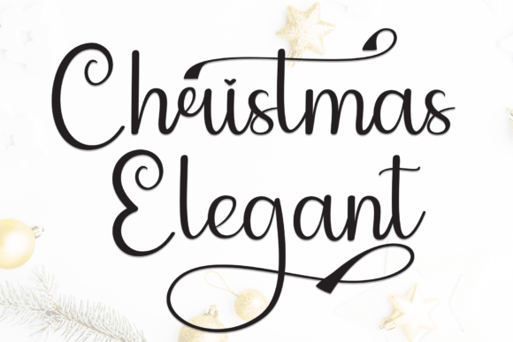 Christmas Elegant Font for Makers and Creative Sellers