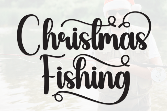Christmas Fishing Font Adds Festive Flair to Web Design