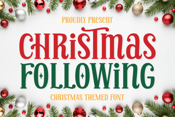 Christmas Following Font for Holiday Campaigns