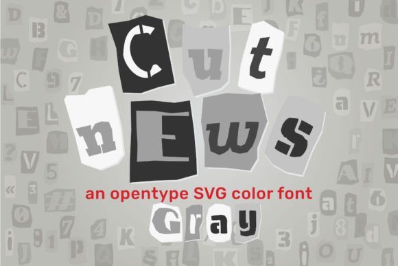 Cut News Gray Font: A Modern Display Typeface for Bold Campaigns