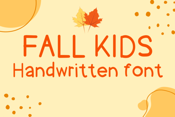 Download Fall Kids Font Free for Sweet Typography