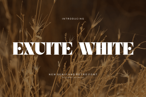 Exuite White Font for Modern Branding and Design Projects