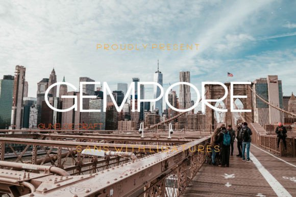 Gempore Font for Modern Editorial Design