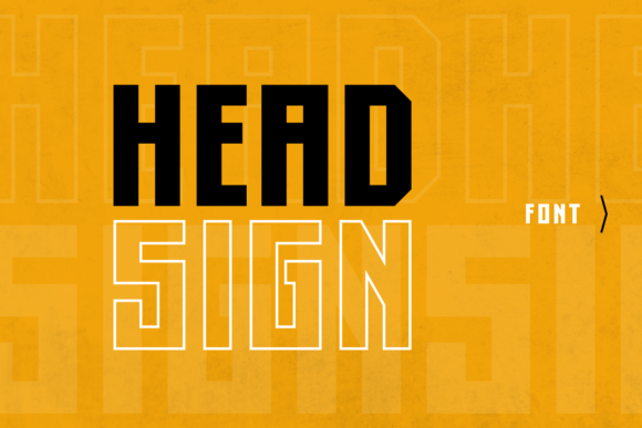 Head Sign Font for Bold Digital Typography