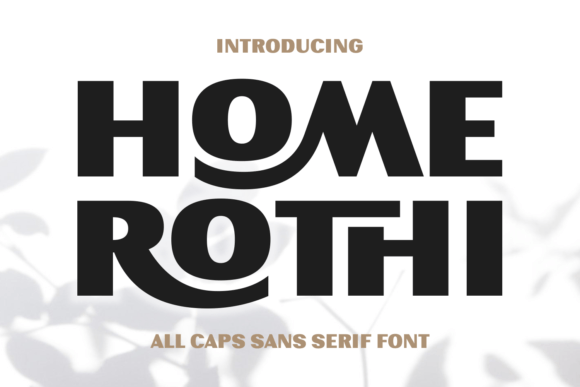 Home Rothi Font for Modern Makers and Creative Shops
