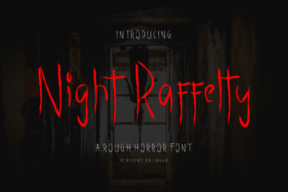 Night Raffelty Font for Magical Campaign Headlines