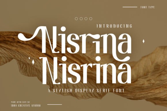 Nisrina Font for Stylish and Sophisticated Branding