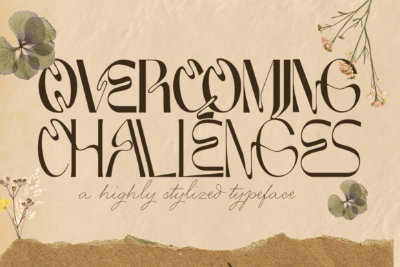 Overcoming Challenges Font for Bold Campaign Design