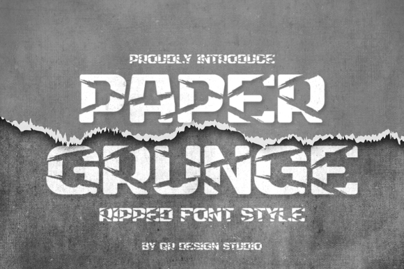 Paper Grunge Font: A Bold Display Typeface for Creative Branding