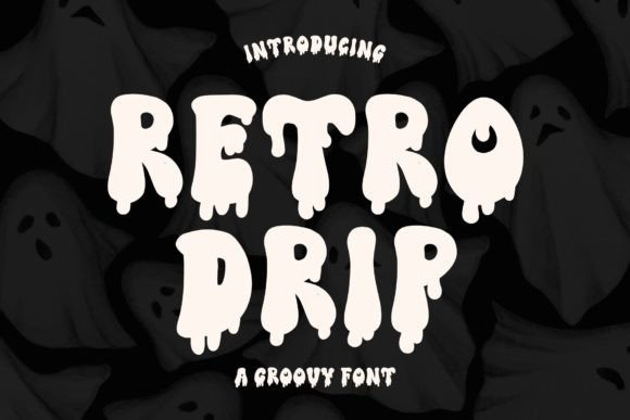 Retro Drip Font for Halloween-Themed Web Design
