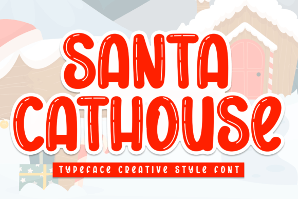 Santa Cathouse Font for Joyful Handmade Creations