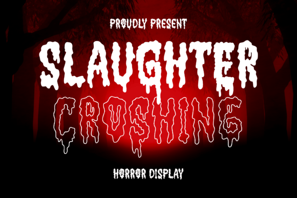 Slaughter Croshing - A Horror-Inspired Display Font for Bold Editorial Design