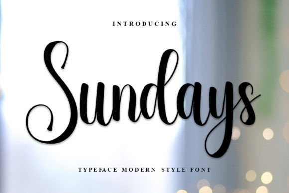 Sundays Font: A Handwritten Display Typeface for Creative Branding