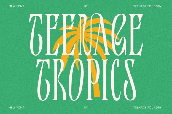 Teenage Tropics Font for Vintage-Inspired Editorial Design