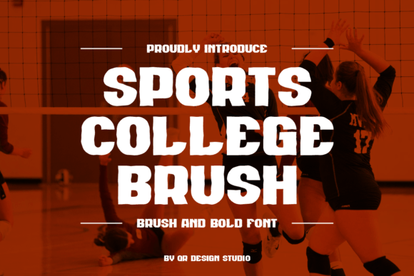 Using Sports College Brush Font in Real Branding Projects