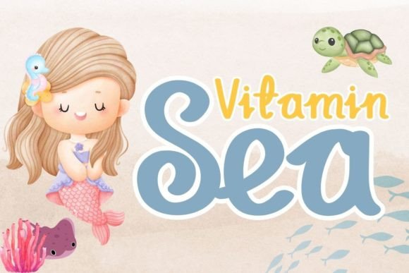 Vitamin Sea Font for a Fresh Brand Makeover