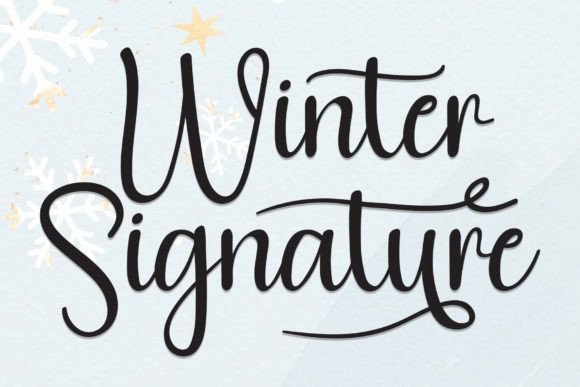 Winter Signature Font: A Sweet Touch for Editorial Design